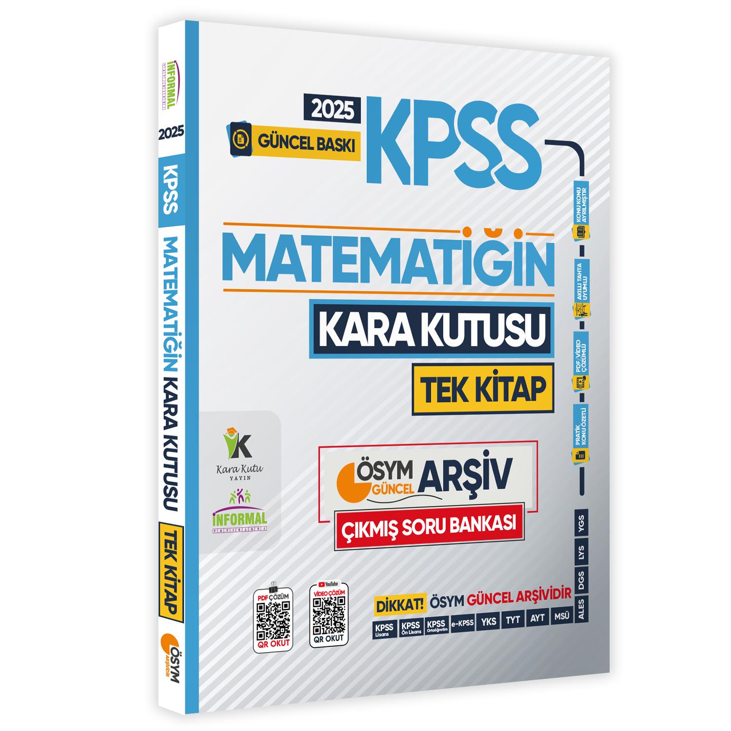 2025 KPSS%20Kara%20Kutu%20Matematik%20TEK%20KİTAP%20ÖSYM%20Arşiv%20Çıkmış%20Soru%20Bankası Konu%20Özetli%20Video/PDF%20Çözümlü