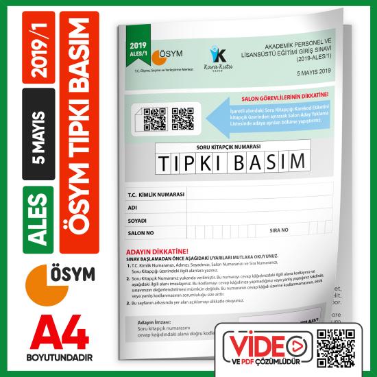 ALES%202019/1%20Mayıs%20ÖSYM%20Tıpkı%20Basım%20Çıkmış%20Soru%20Deneme%20Kitapçığı%20Video/PDF%20Çözümlü%20Türkiye%20Geneli