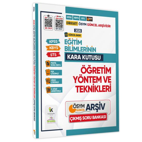 2025 Eğitim Bilimlerinin Kara Kutusu ÖĞRETİM YÖNTEM ve TEKNİKLERİ Çıkmış SB Konu Özetli Çözümlü