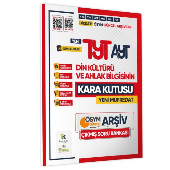 2025 YKS-TYT-AYT DİN KÜLTÜRÜ ve AHLAK BİLGİSİNİN Kara Kutusu Çıkmış Soru Bankası Konu Özetli Çözümlü