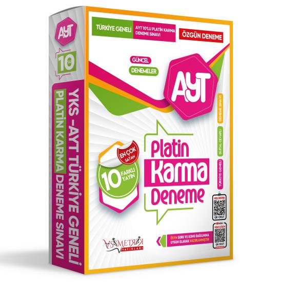 YKS-AYT Platin Karma Yayınlar Kurumsal 10lu Paket Deneme Sınavı Türkiye Geneli