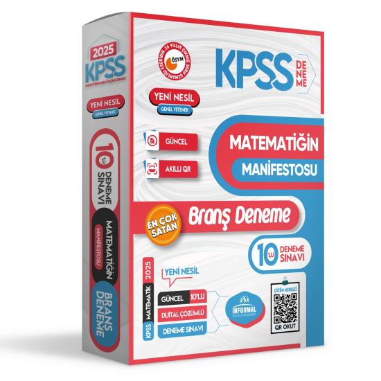 2025 KPSS Matematiğin Manifestosu 10lu Dijital Çözümlü BRANŞ Deneme PAKETİ