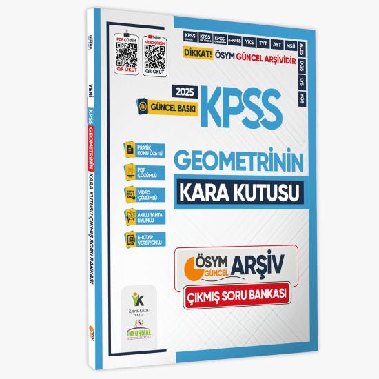 2025 KPSS GEOMETRİNİN Kara Kutusu ÖSYM Çıkmış Soru Havuzu Bankası Konu Özetli Video/PDF Çözümlü