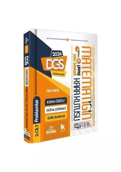 DGS Matematik Kara Kutu 2.Cilt PROBLEM K.Ö. Dijital Çözümlü ÖSYM Çıkmış Soru Havuzu Bankası DGS Matematik Kara Kutu 2.Cilt PROBLEM K.Ö. Dijital Çözümlü ÖSYM Çıkmış Soru Havuzu Bankası