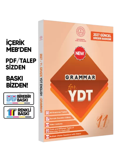 2027 YDT MEBİ İngilizce 11.Sınıf 8li Konu Anlatımı Ve Soru Bankası Kitap Seti Çözümlü BASKI ÜCRETİ 2027 YDT MEBİ İngilizce 11.Sınıf 8li Konu Anlatımı Ve Soru Bankası Kitap Seti Çözümlü BASKI ÜCRETİ