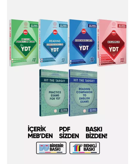 2027 YDT MEBİ İngilizce 12.Sınıf 6lı Konu Anlatımı ve Soru Bankası Seti Çözümlü BASKI ÜCRETİ 2027 YDT MEBİ İngilizce 12.Sınıf 6lı Konu Anlatımı ve Soru Bankası Seti Çözümlü BASKI ÜCRETİ